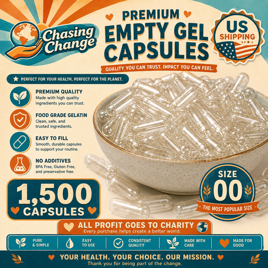 1,500 Gelatin Capsules Empty Size 00